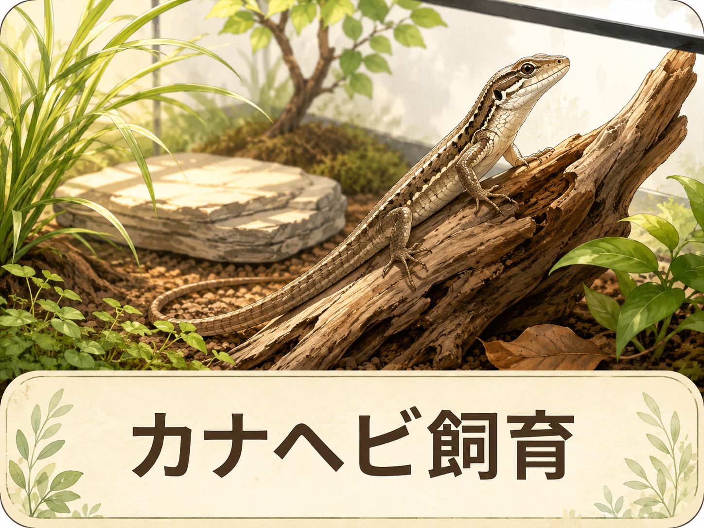 カナヘビ飼育