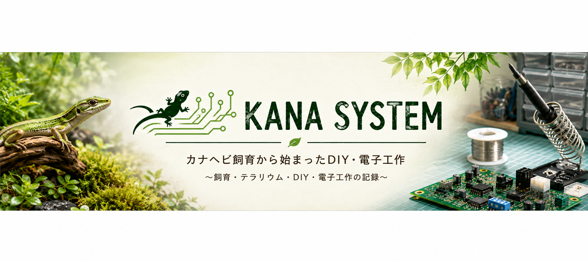 KANA SYSTEM｜カナヘビ飼育から始まったDIY・電子工作
